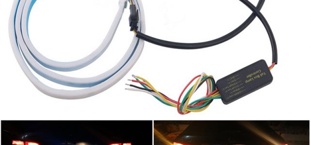 Autó tuning – Hátsó LED kijelző szalag, 4 féle szín